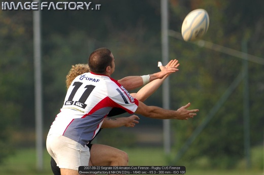 2007-09-22 Segrate 026 Amatori-Cus Firenze - Rugby CUS Firenze